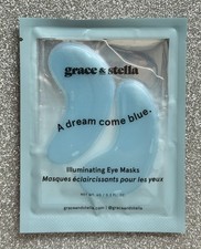 Grace and Stella Blue Illuminating Eye Mask x1 | Niacinamide | Expiry 2028