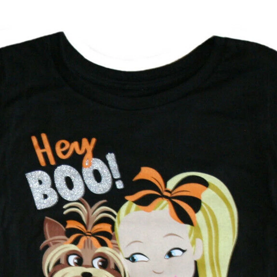 Camiseta de Halloween JoJo Siwa Hey Boo para niña nueva con etiquetas Foto 2 de 2