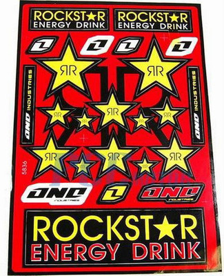 SPONSERSHIP ROCKSTAR Decal Sticker FOR ATV Dirt CAR TRUCK SUVE CIVIC AE86 DE22