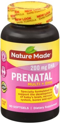 Nature Made Prenatal Multi + DHA 200 mg Softgels 90 EA