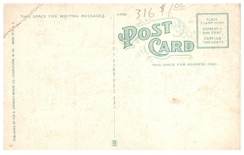 Vintage High School, Charleston, W. VA Postcard . Unposted. BPC - Picture 2 of 2