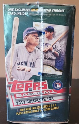 2017 Topps Baseball Complete Set Series 1&2 Factory Sealed 2x
