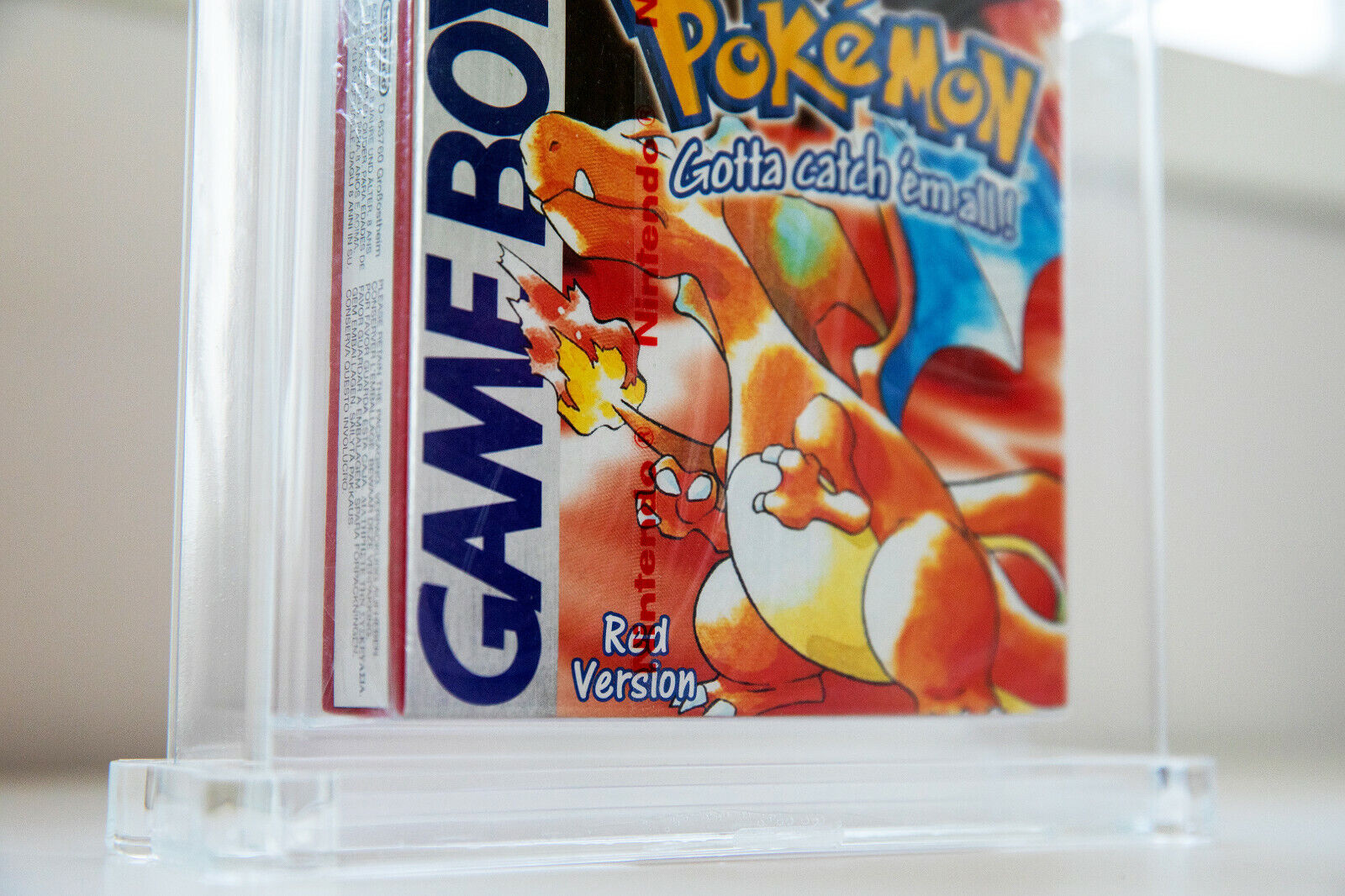 Brand New Sealed Pokemon Fire Red Nintendo Gameboy WATA Graded 8.0 A