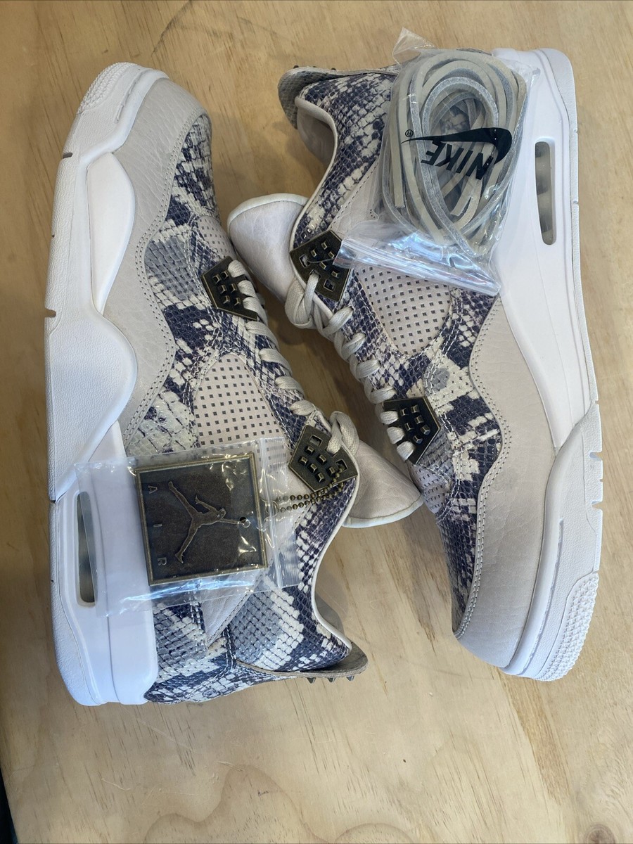 8184) Nike Air Jordan 4 IV Retro Premium “Snakeskin” 819139-030
