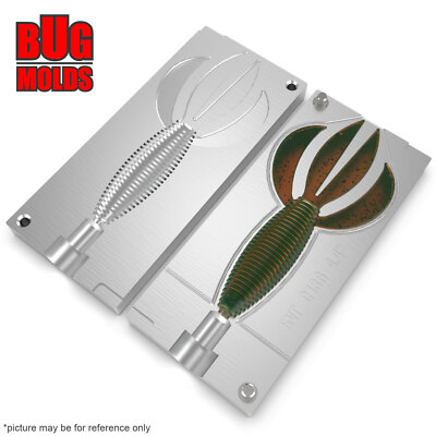 diy injection molding fishing lures Soft Plasti Mold Lure Making Molds Zoom Salty Super Fluke 5'' Two Cavity Aluminum : Sports & Outdoors Bait Mold Easy Shiner Shad