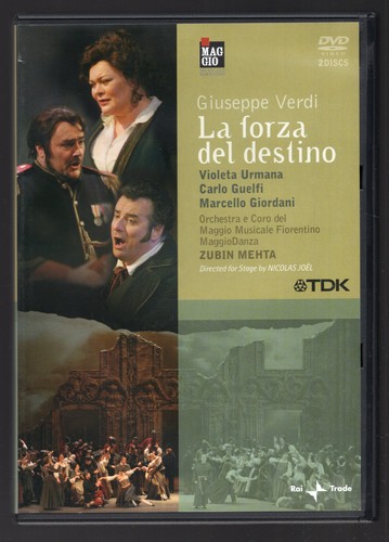 RARE 2 DVD ★ Verdi : La Forza Del Destino - Zubin Mehta ★ TDK Comme Neuf - Picture 1 of 2