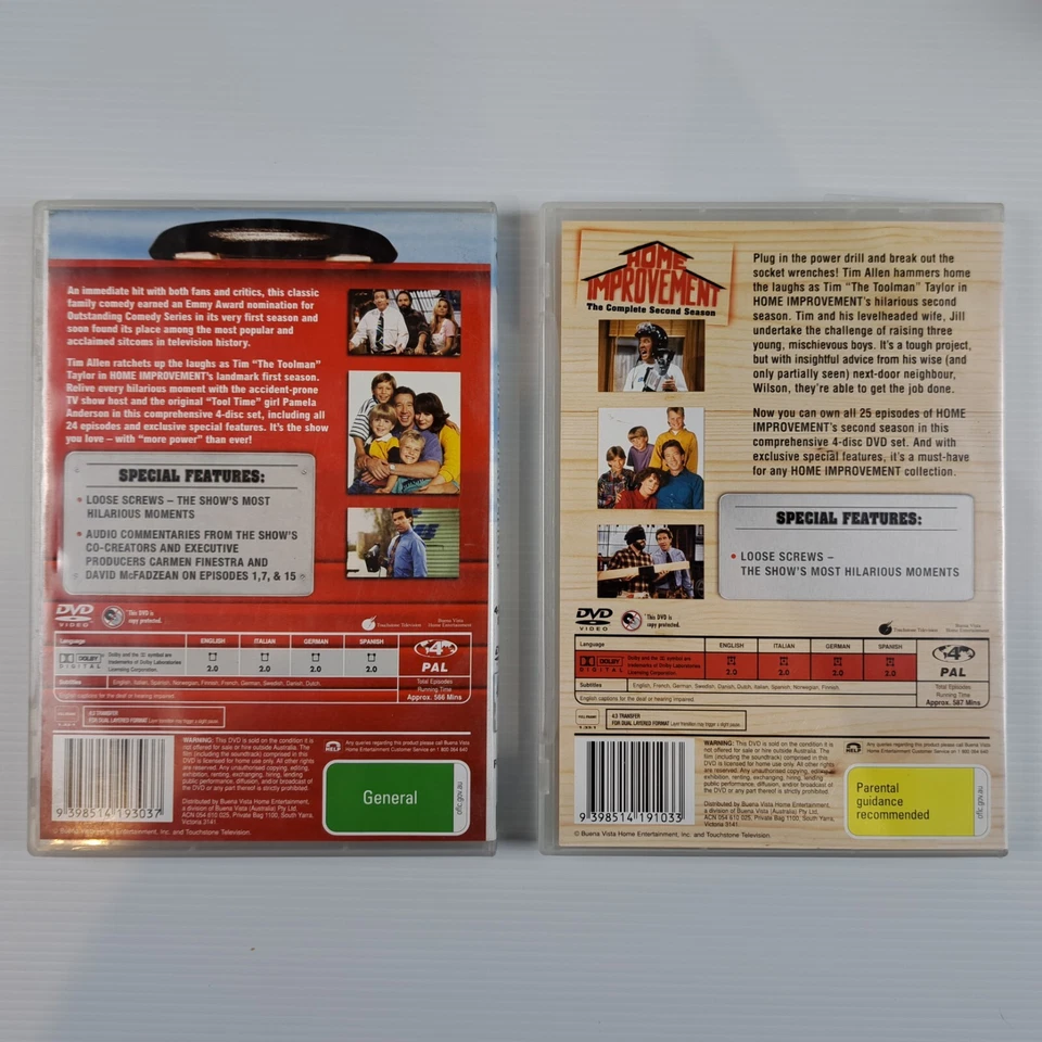 Home Improvement: The Complete Series Seasons 1 To 8 DVD Region 4 PB2Z - image 3 of 4
