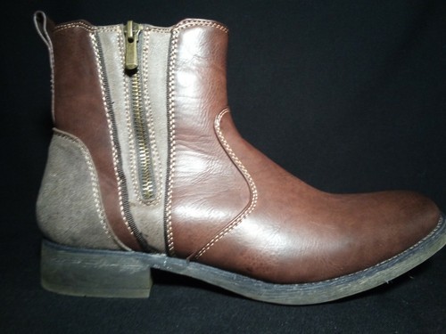 Steve Madden Para Hombre 9M Marrón Belboa Cremallera Botas al tobillo | eBay