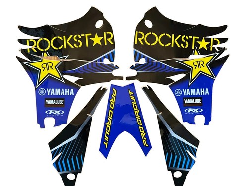 FX YAMAHA YZ450F Team ROCKSTAR Shroud Graphics Kit  2010 2011 2012 2013 - Bild 1 von 2