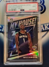 2019-20 Donruss Optic Zion Williamson My House Holo PSA 9 New Orleans Pelicans 
