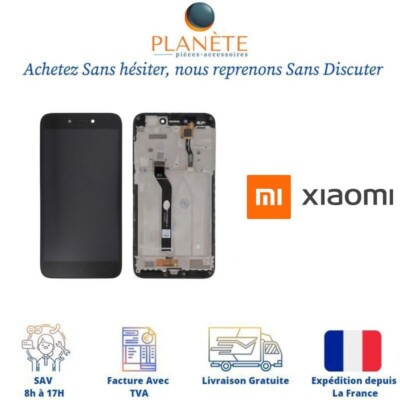 Ecran complet d'origine Xiaomi Redmi Note-10 Pro assemblé sur châssis noir