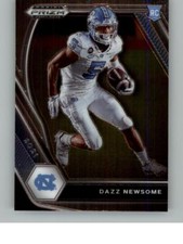 2021 Panini Prizm Draft Picks Dazz Newsome 151   North Carolina Tar Heels