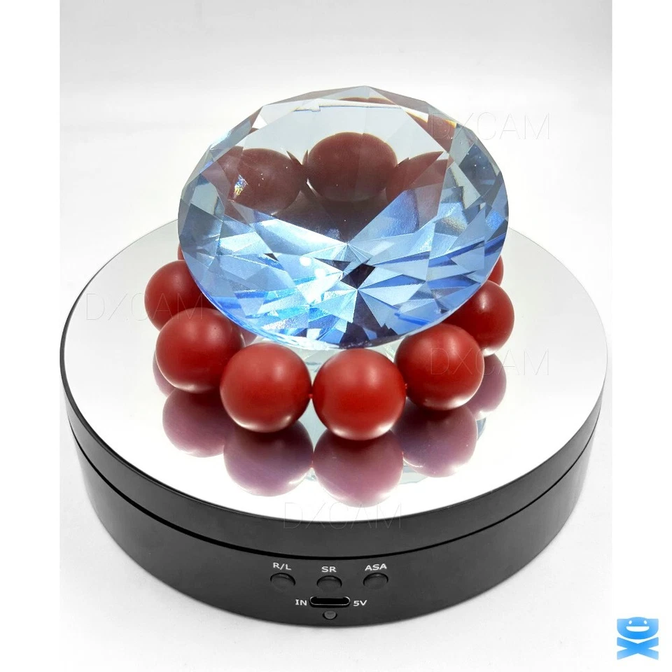 360° Rotating Display Stand Electric Motorized Jewelry Photography Turntable - Image 4 of 4