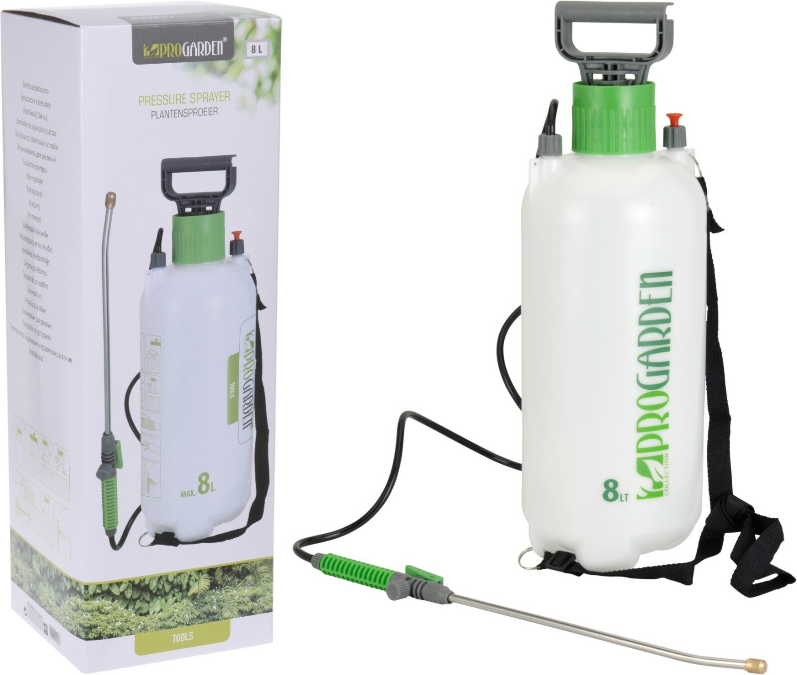 8 Litri Pressione Spruzzatore Erbicida Spruzzatore 8L