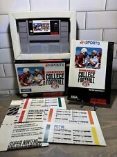 Bill Walsh College Football (SNES) CIB With Poster Chart RARE