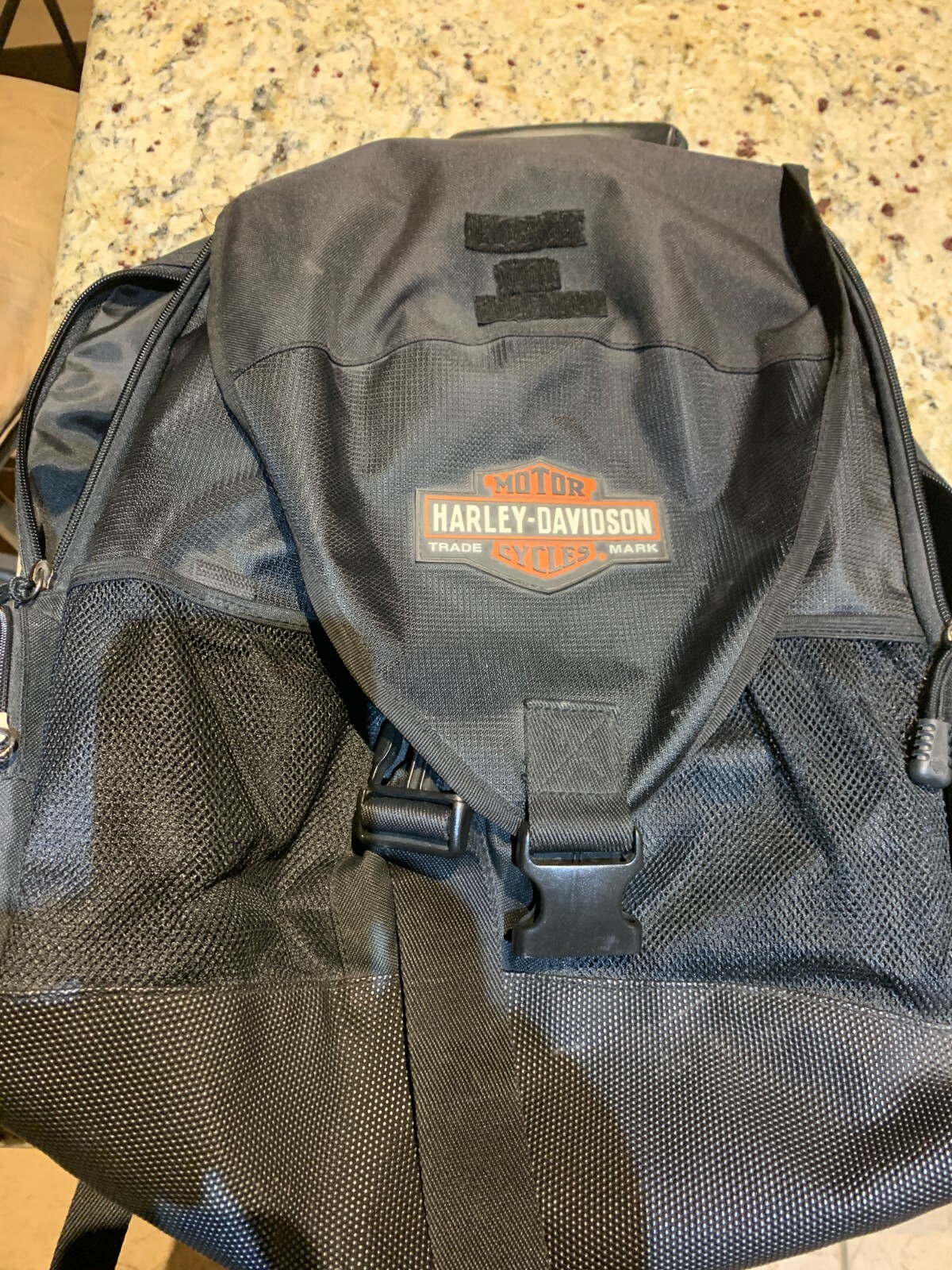 Harley Davidson Helmet Computer Backpack Black Gem