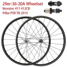 29er Carbon Wheelset 36x20mm 34x20mm Disc Brake Wheel Novatec 411 412CB Hub
