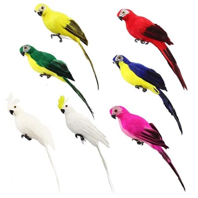 Künstliche Papageienfiguren kreatives Tiermodell Kunst Handwerk hängende Ornamente