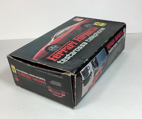 FERRARI FORMULA TESTAROSSA Telephone In Original Box 1988 With Paperwork/Cords - Zdjęcie 3 z 7