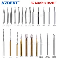 AZDENT Dental Tungsten Carbide Burs RA FG Steel Burs for High Speed Handpiece