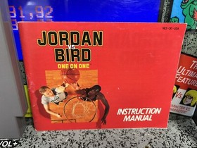 1989 Nintendo NES Michael Jordan vs Larry Bird One on One Cart + Manual 🐐 🐐