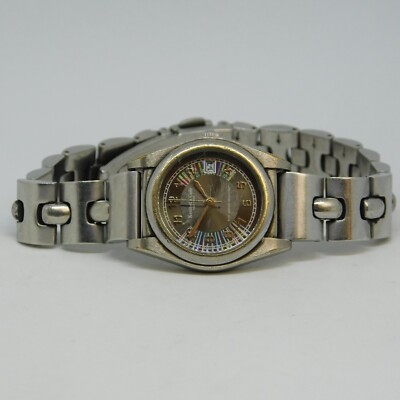 Kenneth Cole KC4101 Silver Tone Quartz Women's Watch Sz. 7 1/2'' New Battery