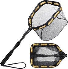 Compact Floating Fishing Net for Easy Catch & Release, Foldable Design