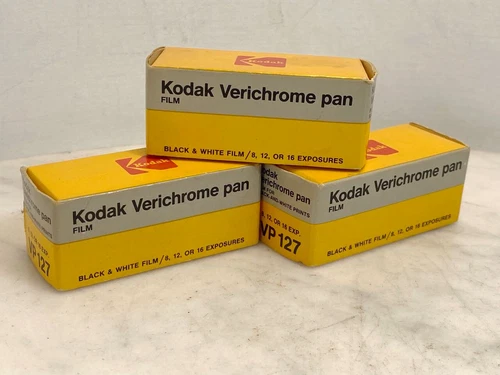 Three KODAK Verichrome Pan Roll Film. VP 127 For Black and White Prints Expired
