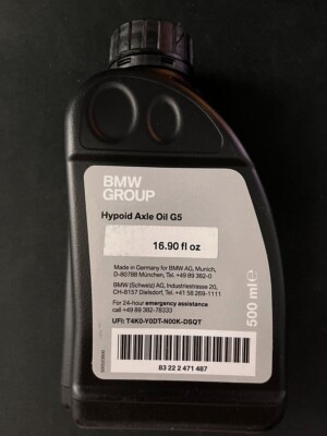 Genuine BMW G07 X7 Hypoid Axle Oil G5 500mL/16.9fl.oz 83222471487 | eBay