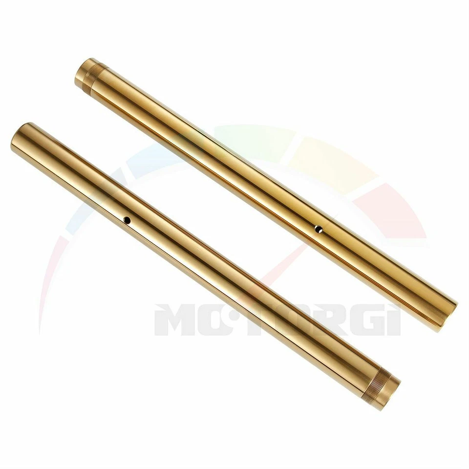 Tubos interiores dorados de la pata de la horquilla delantera para Suzuki GSX1300R Hayabusa 1999-2007 43x530 mm Foto 3 de 4