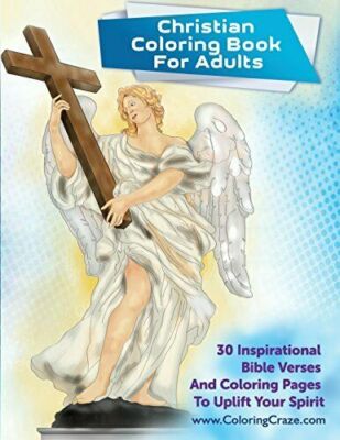 christian coloring book for adults  30 inspirational