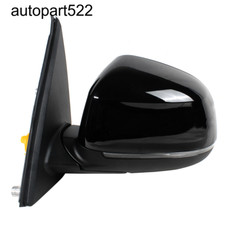 Left Driver Side Black Mirror For Bmw X5 F15 2014-2017 No Blind Spot