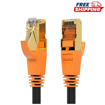 Premium 100ft Cat8 Indoor/Outdoor Ethernet Cable with Gold Plated RJ45 Connector
