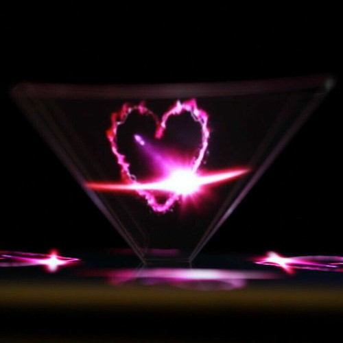 Magical Mini Pyramid Display Hologram 3D Projector With Stand Video Hot~ E3F1 - Zdjęcie 7 z 8