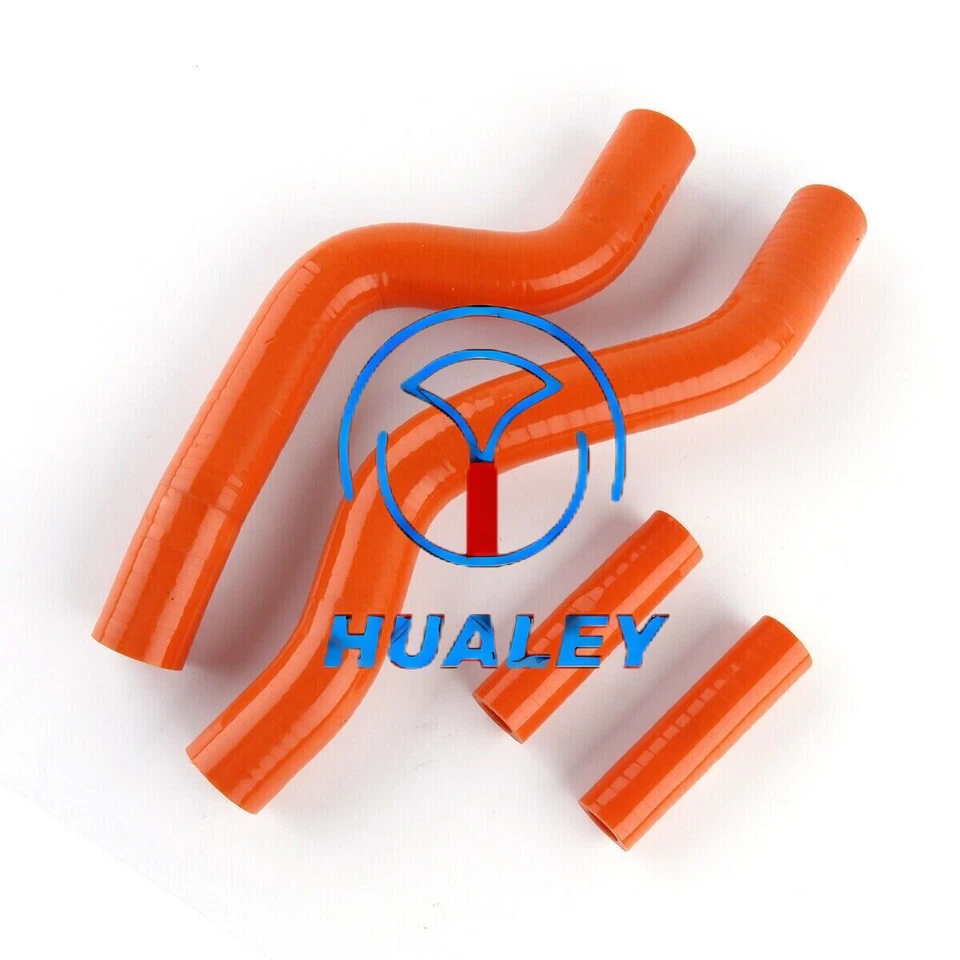 Manguera de radiador de silicona naranja para Suzuki RM250 RM 250 2002 2003 2004 2001-2008 Foto 2 de 4