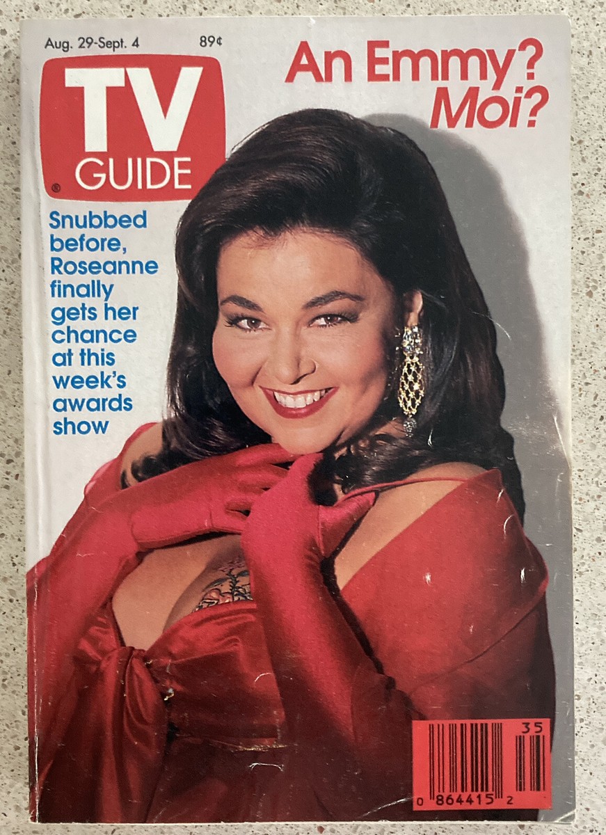 TV Guide August 29 1992 Roseanne Barr Drew Barrymore No Label Ever
