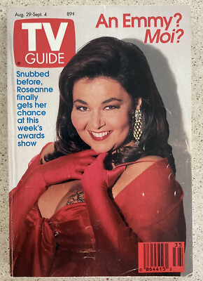 TV Guide August 29 1992 Roseanne Barr Drew Barrymore No Label Ever