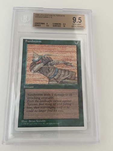 MTG, Sandstorm, Alternate 4th Edition, Magic The Gathering, BGS 9.5 Gem Mint - Imagen 3 de 5