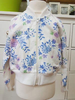 Mädchen Sweatjacke Hoodie Jerseyjacke mit Reißverschluss Pullover Strickjacke 98