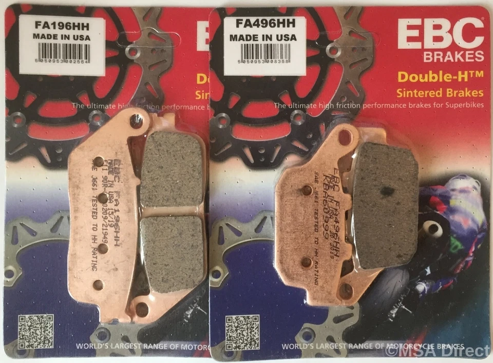 EBC Sinterizzate Anteriori e Posteriore Pastiglie Freno Per Honda NC750 (2014 A - Immagine 2 di 4
