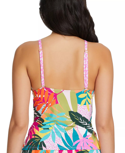 Costume da bagno Bleu Rod Beattie MULTI Wild at Heart Tankini collo alto, US 6 nuovo - Foto 2 di 4