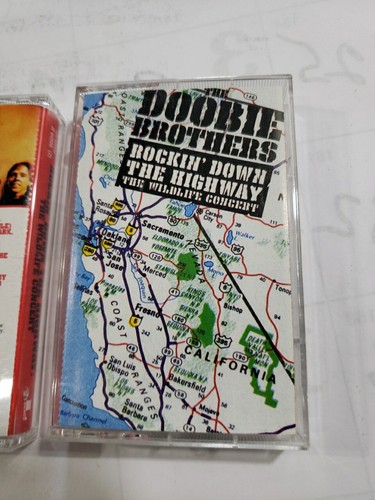 Cassette Rockin' Down The Highway The Wildlife Concert Tape 1 & 2 Set Doobie Bro - Picture 3 of 8