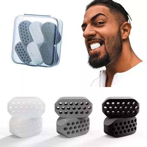 Jaw Trainer Jaw Exerciser for Men Women 3Resistance Levels