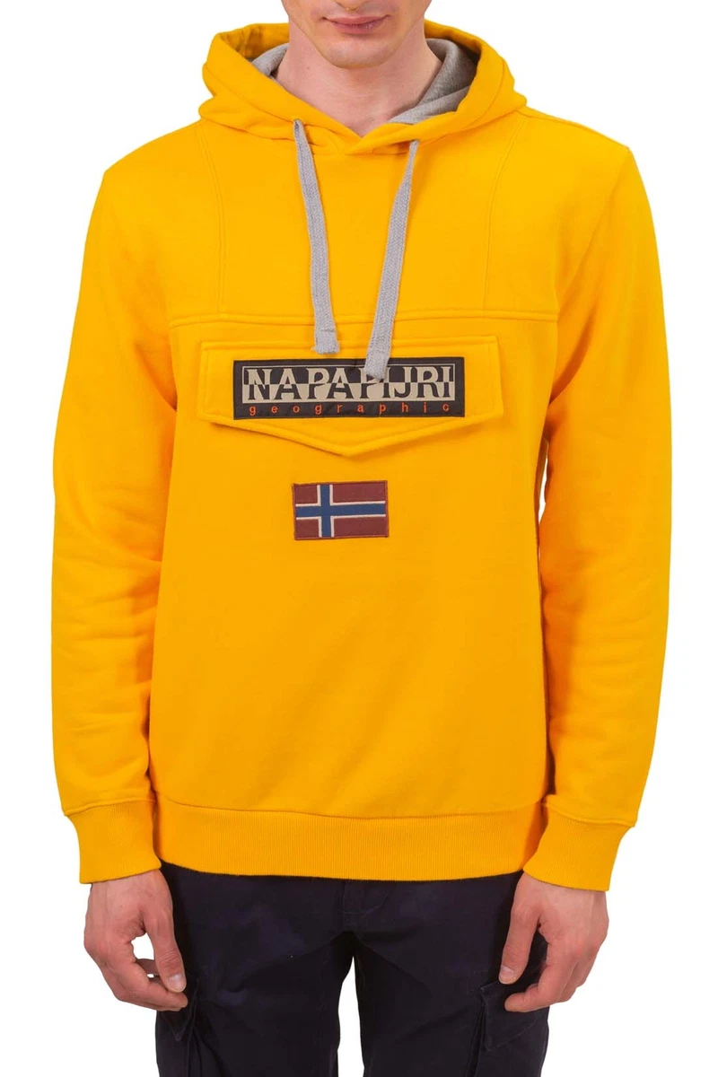 Napapijri yellow hoodie sale