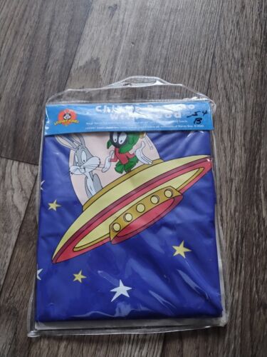 NEW Looney Tunes BUGS BUNNY Marvin the Martian Rain Poncho Hood pullover GB - Picture 2 of 4