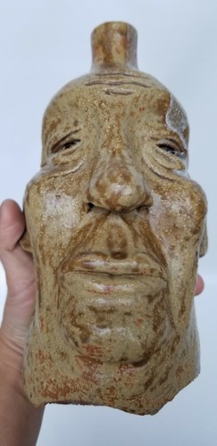 JG DUNNING "Morty" 9 1/2 inch Face Jug - 2007 Greensboro NC - free ship! - Picture 7 of 12