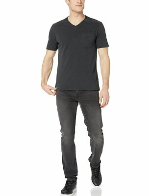 Goodthreads t-shirt jersey uomo effetto scamosciato collo V - US M - EU M/L