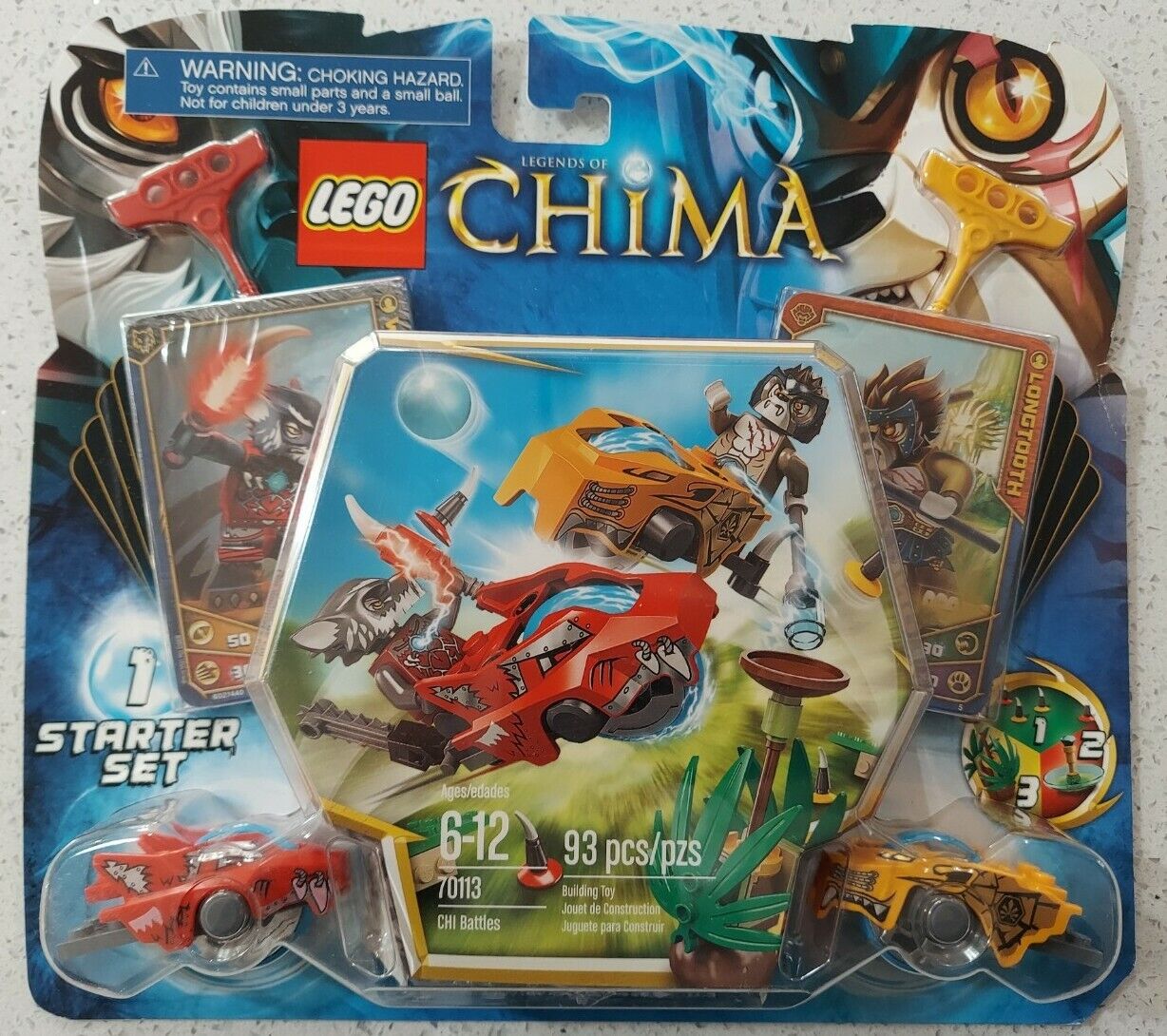 Ru Tredive officiel NEW Lego LEGENDS CHIMA Speedorz STARTER Set 70113 Wakz Longtooth weapons  cards | eBay