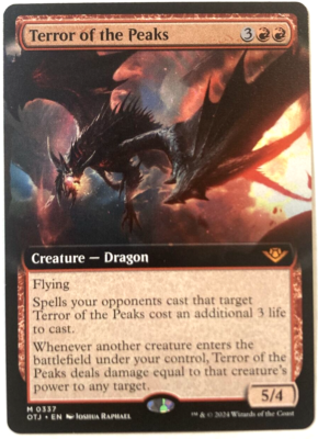 MTG Terror of the Peaks *EXTENDED ART* Outlaws of Thunder Junction