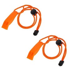Survival Whistles with Adjustable Reflective Lanyard Emergency Plastic Whistle